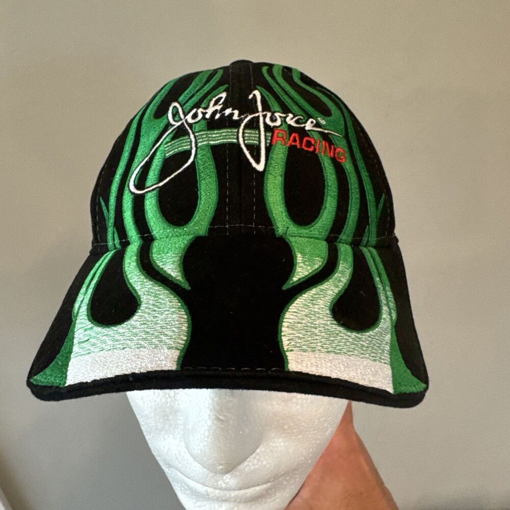 Vintage Y2K John Force Racing Hat Cap; 14x Champion Adjustable Back